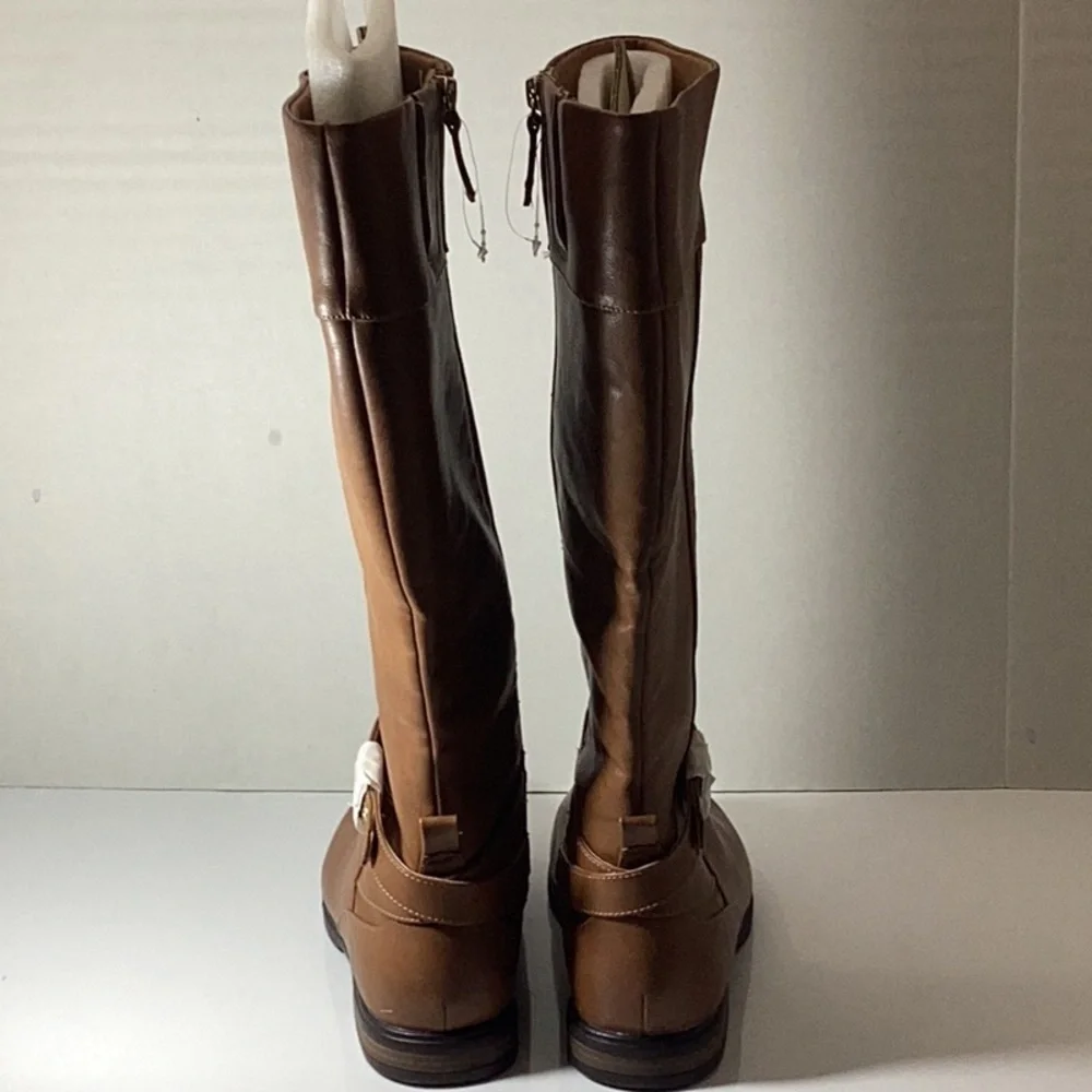 Dr. Scholl's Hello Rider Women's Boots Honey Faux Leather